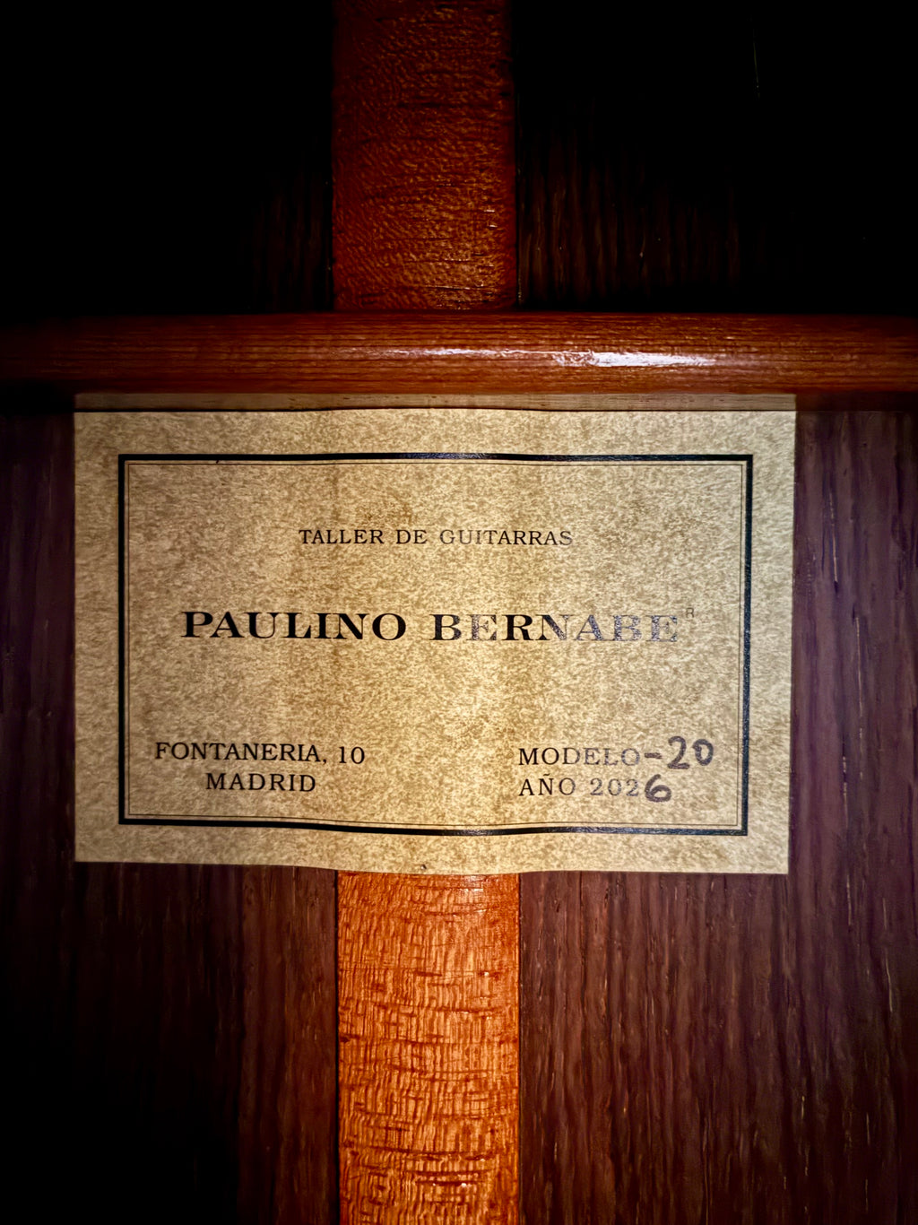 2026 Paulino Bernabe M-20 Concert Classical Guitar